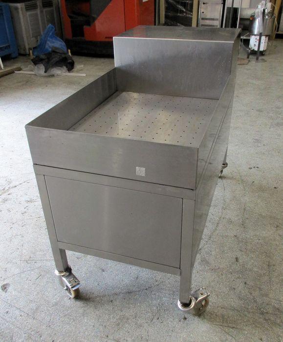 RVS Ijsbak, Crushed ice bak op wielen, B60 x D120 x H70cm, Zakelijke goederen, Horeca | Keukenapparatuur, Gebruikt