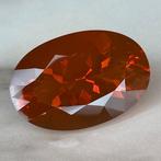 Rood Vuuropaal - 32.72 ct - nternational Colored Gemstone, Sieraden, Tassen en Uiterlijk, Edelstenen, Nieuw