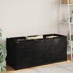vidaXL Opbergbox 105x34,5x45 cm stof zwart, Huis en Inrichting, Woonaccessoires | Kisten, Verzenden, Nieuw
