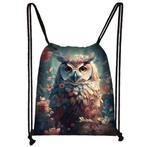 Gymtas/Trekkoordtas - Uil - Dubbelzijdig - 40x31cm NIEUW, Ophalen of Verzenden, Nieuw