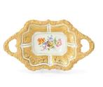 Meissen - Schotel - Goldenes Reliefdekor - Porselein -, Antiek en Kunst