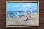 Van Noort (XX-XXI) - Zonnig strandgezicht Zandvoort, Antiek en Kunst, Kunst | Schilderijen | Klassiek