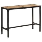 vidaXL Bartafel 150x55x107 cm massief ruw mangohout, Huis en Inrichting, Barkrukken, Verzenden, Nieuw