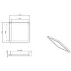 LED Plafondlamp - Badkamerlamp - Trion Camy - Opbouw, Huis en Inrichting, Lampen | Plafondlampen, Ophalen of Verzenden, Nieuw