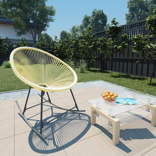 vidaXL Tuinstoel Acapulco poly rattan beige, Tuin en Terras, Tuinstoelen, Nieuw, Rotan, Verzenden