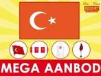 Turkse vlaggen - vlaggen Turkije binnen 24 uur geleverd, Diversen, Vlaggen en Wimpels, Ophalen of Verzenden, Nieuw