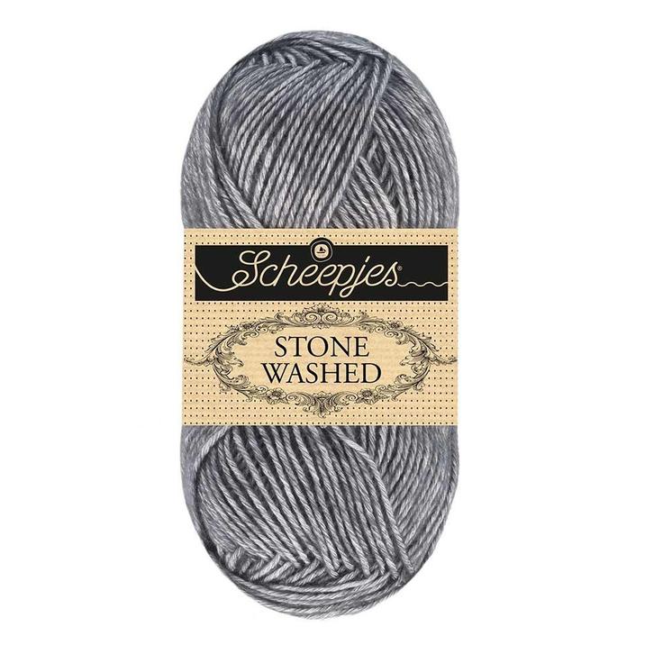 Scheepjes Stone Washed - 852 Graphite, Hobby en Vrije tijd, Breien en Haken, Breien of Haken, Nieuw, Wol of Garen, Ophalen of Verzenden