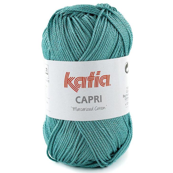 Katia Capri - 82173 turkooisblauw - Katoen Garen, Hobby en Vrije tijd, Breien en Haken, Ophalen of Verzenden