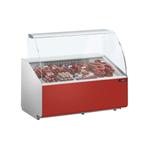 GGM Gastro | Koelvitrine - 1300mm - Donkerrood voorpaneel |, Verzenden, Nieuw in verpakking, Decoratie