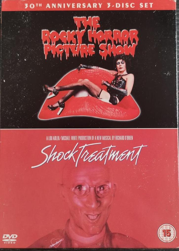 Rocky Horror Picture show+Shock Treatment (3disc), Cd's en Dvd's, Dvd's | Tv en Series, Zo goed als nieuw, Boxset, Overige genres