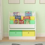 [en.casa] Kinderboekenkast Neda opbergkast 74x71x23 cm dinos, Kinderen en Baby's, Verzenden, Nieuw