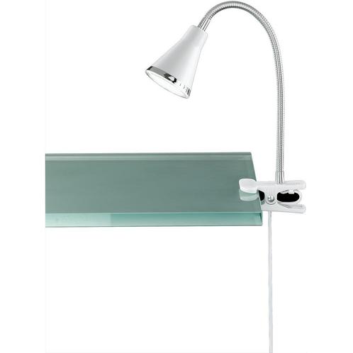 LED Klemlamp - Trion Arora - 3W - Warm Wit 3000K - Glans Wit, Huis en Inrichting, Lampen | Tafellampen, Nieuw, Kunststof, Ophalen of Verzenden