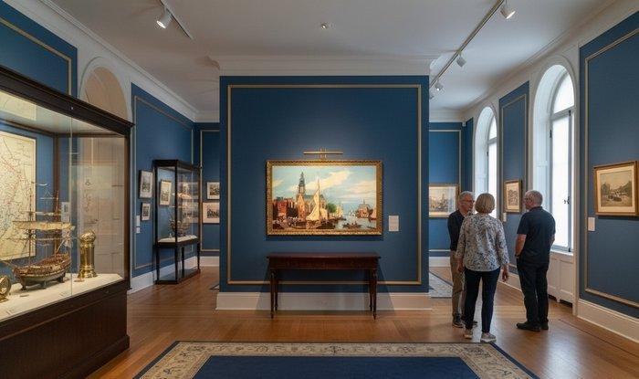 École Européene (XX) - Amsterdam: A View of the Zuiderkerk, Antiek en Kunst, Kunst | Schilderijen | Klassiek