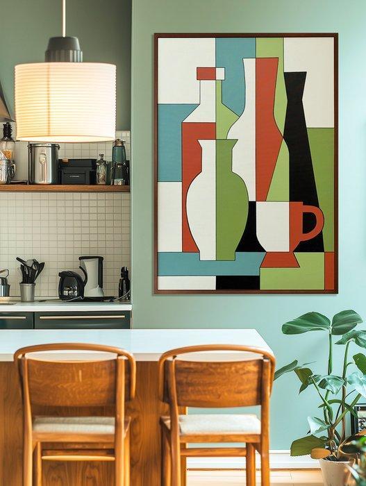 Alejandro Gonzalez - Bodegones Geométricos 52 - XL - (NO, Antiek en Kunst, Kunst | Schilderijen | Modern