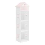 Kinderkast Leksand open kast 140x40x35 cm wit en roze [en.ca, Kinderen en Baby's, Kinderkamer | Overige Meubels, Verzenden, Nieuw