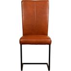 Leren eetkamerstoel Dare - Granada Savannah (cognac) - Sled, Huis en Inrichting, Stoelen, Overige kleuren, Nieuw, Leer, Ophalen of Verzenden
