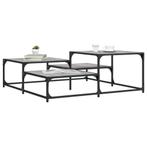 vidaXL Salontafel 107x107x40 cm bewerkt hout grijs sonoma, Huis en Inrichting, Verzenden, Vierkant, Nieuw, Minder dan 50 cm