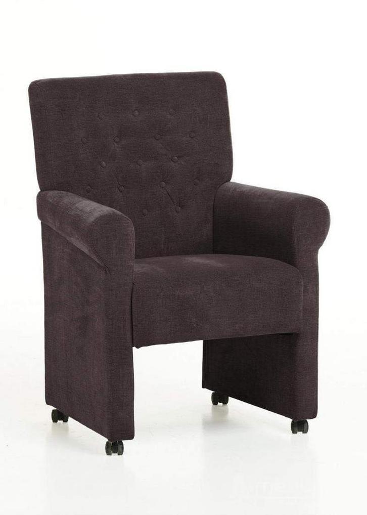 Eetkamerstoel Epe - eetkamerstoelen - Bruin, Huis en Inrichting, Stoelen, Bruin, Nieuw, Stof