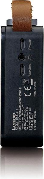 Lenco PDR-040BAMBOOBK - Draagbare DAB Radio met FM, DAB+ en, Verzenden, Nieuw in verpakking