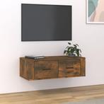 vidaXL Tv-hangmeubel 80x36x25 cm bewerkt hout gerookt, Huis en Inrichting, Kasten | Televisiemeubels, Nieuw, Verzenden