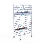 Rolsteiger Professional 135x190 5,2m werkhoogte vrijstaand, Doe-het-zelf en Verbouw, Steigers, Verzenden, Nieuw, Rolsteiger of Kamersteiger