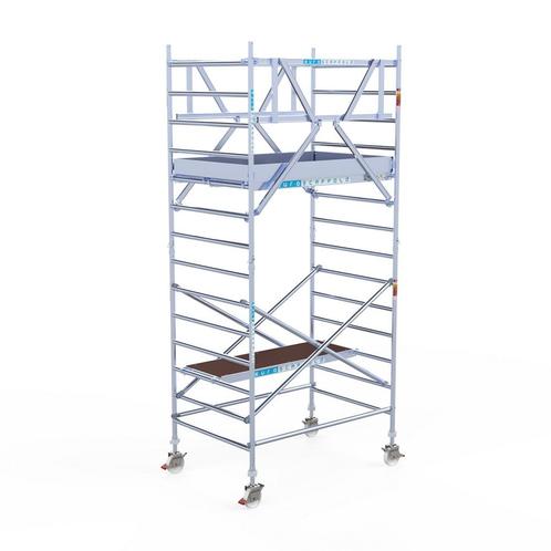 Rolsteiger Professional 135x190 5,2m werkhoogte vrijstaand, Doe-het-zelf en Verbouw, Steigers, Rolsteiger of Kamersteiger, Nieuw