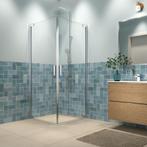 Tweedelige hoekinstap met helder veiligheidsglas en, Ophalen of Verzenden, Nieuw, Douche