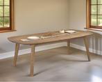 Eettafel Jay Deens ovaal eiken 240x100x77 cm - Naturel, Huis en Inrichting, Tafels | Eettafels, Ophalen of Verzenden, Nieuw