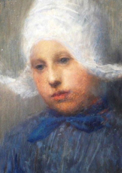 Jozef Kopf (1873-1953) - Dutch girl, Antiek en Kunst, Kunst | Schilderijen | Klassiek