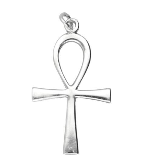 Zilveren Ankh ketting hanger groot, Sieraden, Tassen en Uiterlijk, Kettinghangers, Verzenden