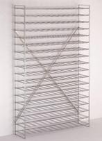 Wijnrek verchroomd roestvrijstaal | 216 flessen, Verzenden, Nieuw in verpakking