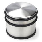 Deurstopper | Perel | 7,5 cm x Ø 9 cm (RVS, Rubber), Huis en Inrichting, Woonaccessoires | Deurstoppers, Verzenden, Nieuw