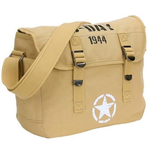 Schoudertas - Pukkel D-Day 1944 beige NIEUW, Sieraden, Tassen en Uiterlijk, Tassen | Schoudertassen, Wit, Nieuw, Ophalen of Verzenden