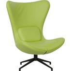 Leren draaifauteuil Soul - Toledo Lime (felgroen) -, Huis en Inrichting, Fauteuils, Bohemian, Modern, Scandinavisch, Nieuw, Ophalen of Verzenden
