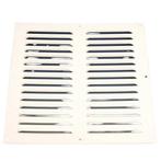 Aluminium schoepenrooster opbouw 400 x 400mm - WIT (1-4040W), Doe-het-zelf en Verbouw, Ventilatie en Afzuiging, Verzenden, Nieuw