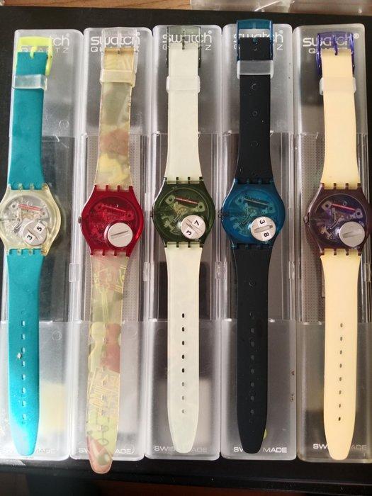 Swatch - 5 X Swatch Gent Specials - Zonder Minimumprijs -, Sieraden, Tassen en Uiterlijk, Horloges | Heren