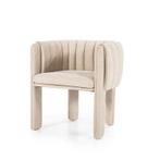Eetkamerstoel Liselore - Beige Beta - 95929 - eetkamersto..., Huis en Inrichting, Stoelen, Nieuw, Stof