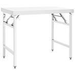 Werktafel Inklapbaar 100cm RVS - tweedekansje - OP=OP!, Ophalen of Verzenden, Nieuw in verpakking, RVS Meubilair