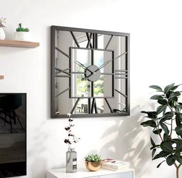 Zeckhome Mirage Royale – Luxe Vierkante Wandklok 58 cm Stil beschikbaar voor biedingen