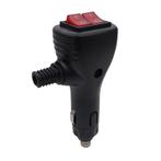 Sigarettenplug - Met twee ON-OFF schakelaars - Rood - 12 / 2, Ophalen of Verzenden, Nieuw