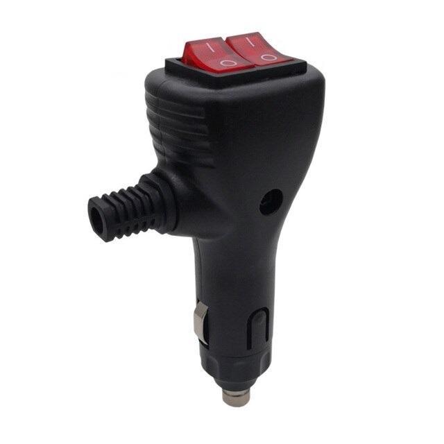 Sigarettenplug - Met twee ON-OFF schakelaars - Rood - 12 / 2, Auto diversen, Auto-accessoires, Nieuw, Ophalen of Verzenden