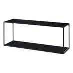 Wandrek Notodden met 2 planken 90x25x35 cm staal zwart [en.c, Huis en Inrichting, Woonaccessoires | Wandplanken en Boekenplanken