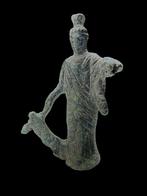 Oud-Romeins Brons beeldje van Isis-Fortuna-Pelagia - 63 mm