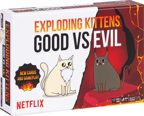 Exploding Kittens Good vs Evil (Engelse versie) | Exploding, Hobby en Vrije tijd, Gezelschapsspellen | Kaartspellen, Nieuw, Verzenden