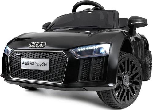 Elektrische kinderauto - accu auto - Audi R8 Spyder -  zwart, Kinderen en Baby's, Speelgoed | Educatief en Creatief, Nieuw, Ophalen of Verzenden