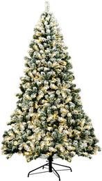 Kerstboom met verlichting - Kunstkerstboom - 225 cm - Met st, Diversen, Kerst, Verzenden, Zo goed als nieuw