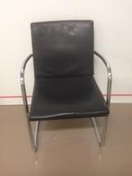 *TIP*  Design stoel zwart leder merk Mateo Grassi Mizar, Ophalen of Verzenden