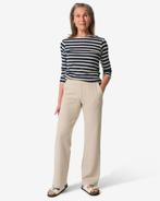 051 Damesbroek Kacey met structuur zand, Kleding | Dames, Overige Dameskleding, Verzenden, Nieuw