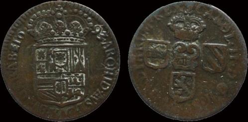 1665-1700 Southern Netherlands Brabant Karel Ii liard (oo..., Postzegels en Munten, Munten | Europa | Niet-Euromunten, Verzenden