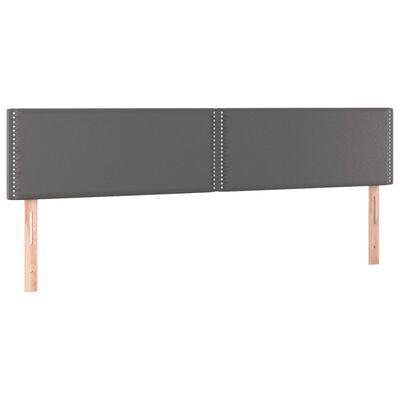 VidaXL Hoofdbord, kunstleer grijs, 100 x 5 x 78 / 88 cm, Diversen, Overige Diversen, Ophalen